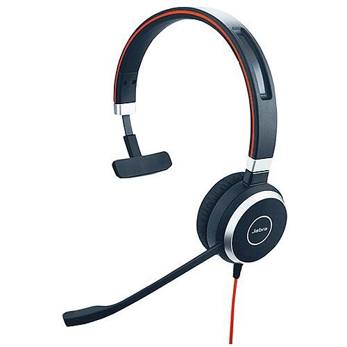 Jabra Evolve 40 Headset - Mono - USB Adapter with Audio 3.5 mm Connector - Optimised for Microsoft Skype for Business Jabra Evolve 40 Headset - Mono - USB Adapter with Audio 3.5 mm Connector - Optimised for Microsoft Skype for Business
