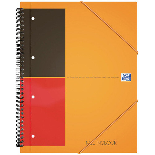 Oxford International Meeting A4 Notebook Plus Wirebound 160 Pages 3 For 2 JD00170