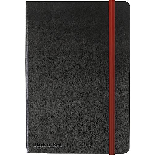 Black by Black n' Red Hard Cover A5 Notebook Black 400033673