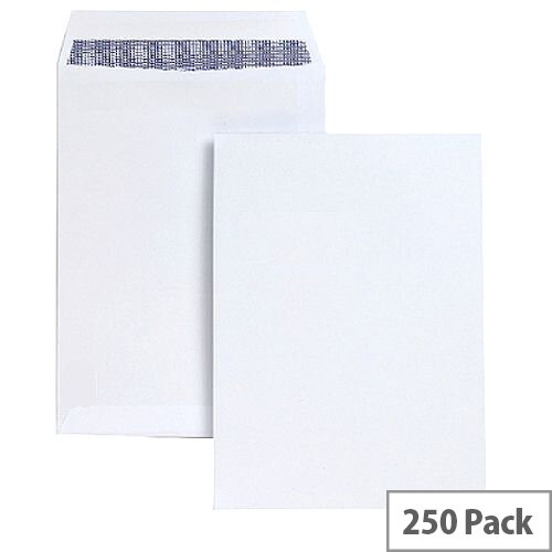 White Box C4 Envelope White Pocket Press Seal 80gsm (Pack of 250)
