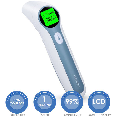 Jumper Medical Dual-Mode Infrared Contactless Thermometer - Forehead And Ear Detection FR412 Jumper Medical Dual-Mode Infrared Contactless Thermometer - Forehead And Ear Detection FR412