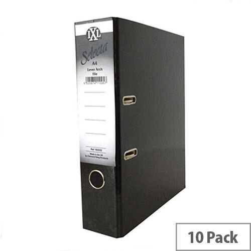 Concord A4 70mm Black IXL Lever Arch File Pack of 10 162222 Concord A4 70mm Black IXL Lever Arch File Pack of 10 162222