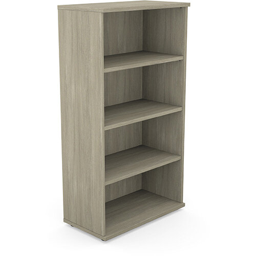 Medium Tall Bookcase with Adjustable Shelves and Floor-leveller Feet W800xD420xH1490mm 18mm Panel Arctic Oak  - Universal Storage Can Be Used Alone Or Accompany The Switch Komo or Ashford Ranges