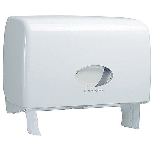 Kimberly Clark Ripple Midi Jumbo Non Stop Toilet Rolls Plastic Dispenser White 6991