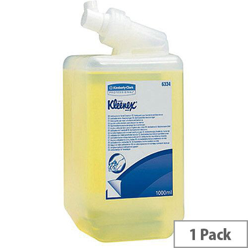 Kleenex Clark Anti-Bacterial and Anti-Septic Hand Cleanser 1L Capacity Dispenser Cartridge Refills (Pack 6) 6334 Kleenex Clark Anti-Bacterial and Anti-Septic Hand Cleanser 1L Capacity Dispenser Cartridge Refills (Pack 6) 6334