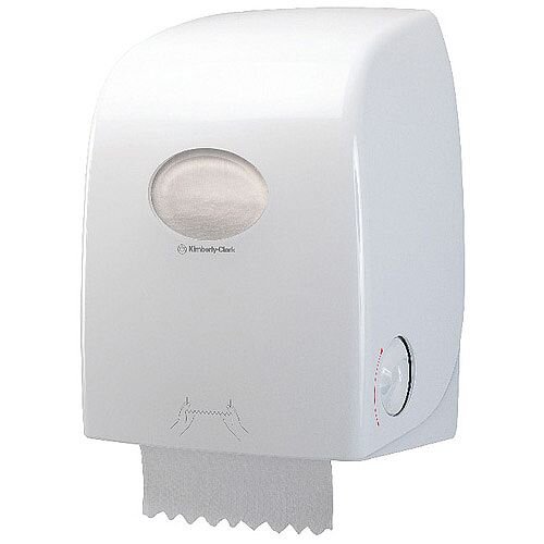 Kimberly Clark Aquarius White Rolled Hand Towel Dispenser 6959