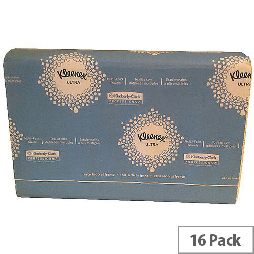 Kleenex Ultra Multifold Paper Hand Towels 1 Ply 4375 150 Towels Per Sleeve 16 Sleeves (2400 Sheets) Kleenex Ultra Multifold Paper Hand Towels 1 Ply 4375 150 Towels Per Sleeve 16 Sleeves (2400 Sheets)