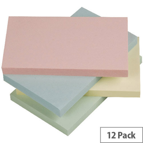 Q-Connect Pastel Quick Note Repositionable Pad 125x75mm Rainbow Q-Connect Pastel Quick Note Repositionable Pad 125x75mm Rainbow