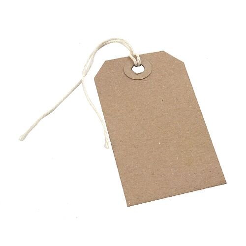 Q-Connect Strung Tag 146x73mm Buff Pack of 1000 KF01613