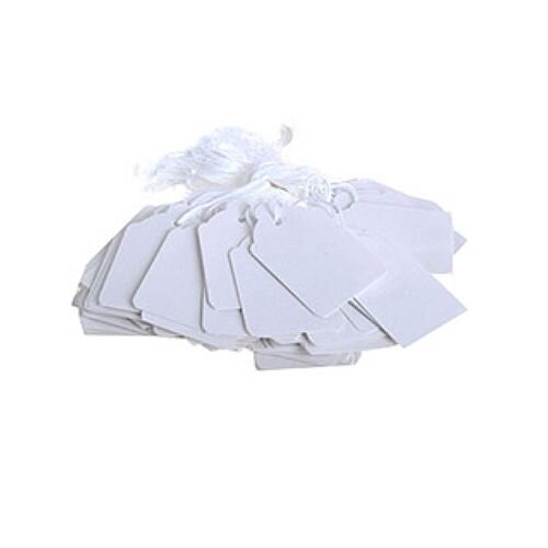 Q-Connect Strung Ticket 27x16mm White Pack of 1000 KF01616