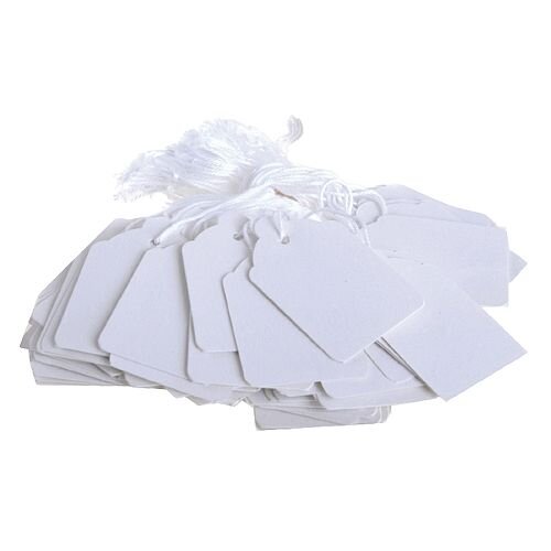 Q-Connect Strung Ticket 70x44mm White Pack of 1000 KF01622