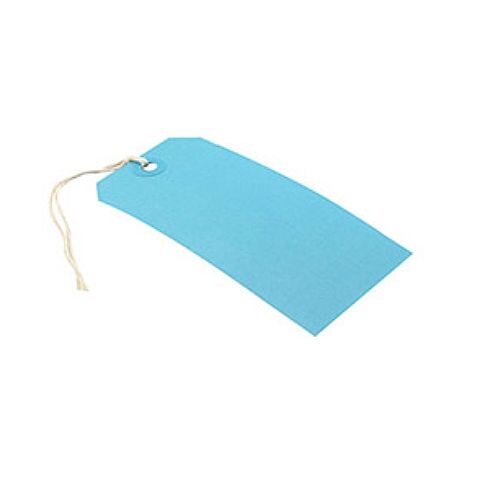 Q-Connect Strung Tag 120x60mm Blue Pack of 1000 KF01625