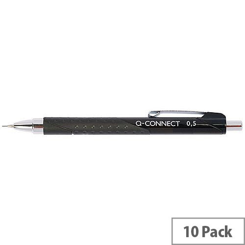Q-Connect Refillable Automatic Clutch Pencil Pack of 10 KF01937 Q-Connect Refillable Automatic Clutch Pencil Pack of 10 KF01937