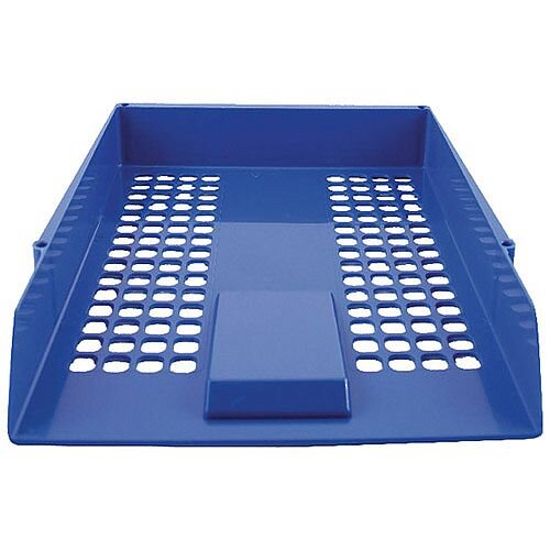 Q-Connect Letter Tray Plastic Blue KF10052