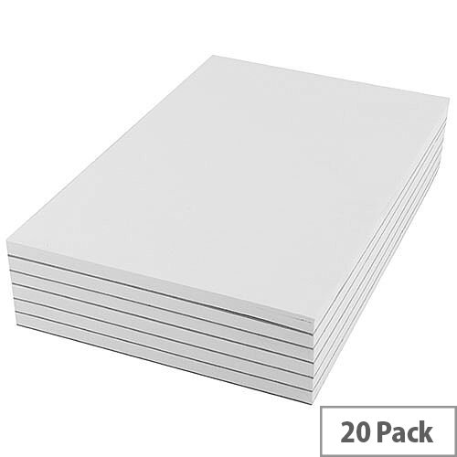 Q-Connect Plain Scribble Pad 203x127mm (Pack of 20) KF27019 Q-Connect Plain Scribble Pad 203x127mm (Pack of 20) KF27019