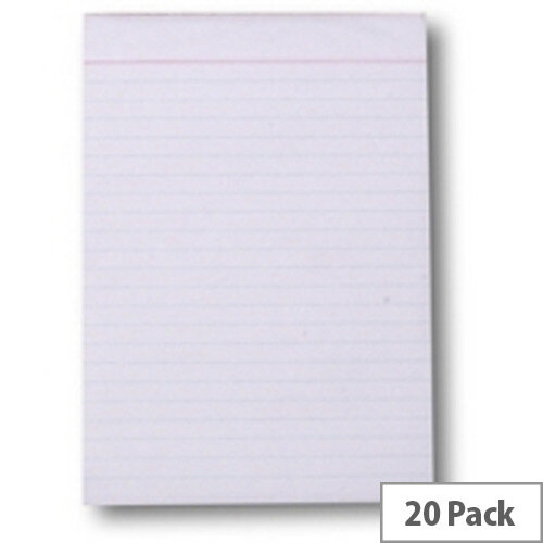 Q-Connect Scribble Pad 203x127mm 80 Leaf Ruled Feint Pack of 20 Q-Connect Scribble Pad 203x127mm 80 Leaf Ruled Feint Pack of 20