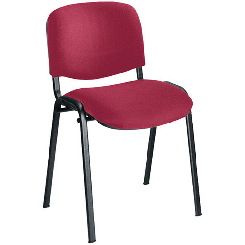 First Ultra Multi Purpose Stacking Chair Claret Fabric &Black Metal Frame KF74892 First Ultra Multi Purpose Stacking Chair Claret Fabric &Black Metal Frame KF74892
