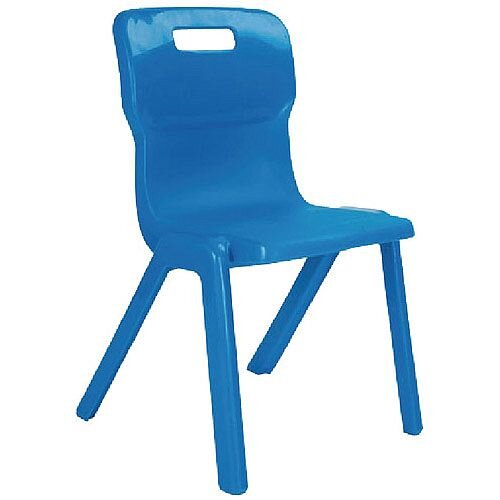 Titan One Piece School Chair Size 1 260mm Blue Pack of 10 Titan One Piece School Chair Size 1 260mm Blue Pack of 10