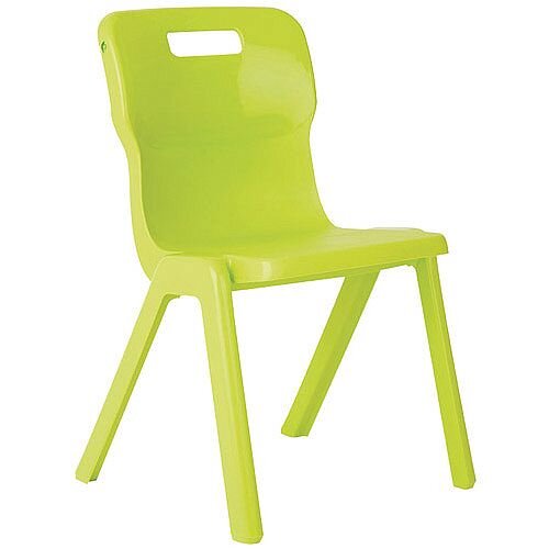Titan One Piece School Chair Size 2 310mm Lime Pack of 10 Titan One Piece School Chair Size 2 310mm Lime Pack of 10