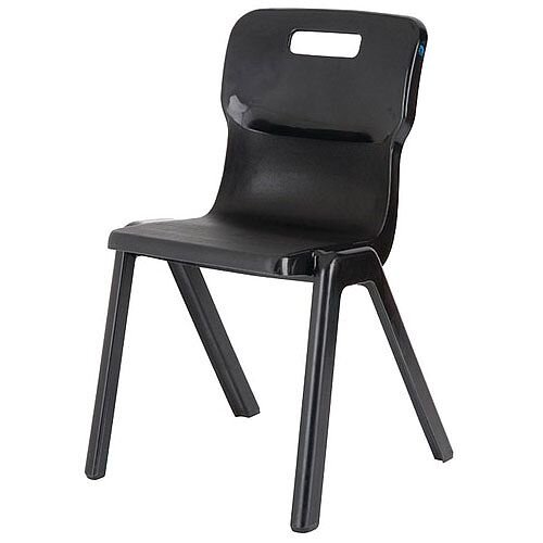 Titan One Piece School Chair Size 5 430mm Black Pack of 10 Titan One Piece School Chair Size 5 430mm Black Pack of 10