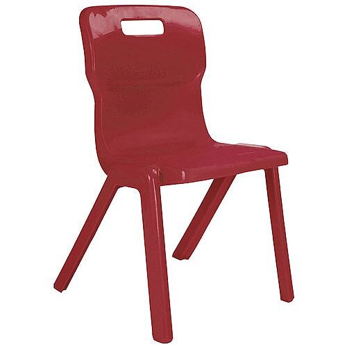 Titan One Piece School Chair Size 5 430mm Burgundy Pack of 10 Titan One Piece School Chair Size 5 430mm Burgundy Pack of 10