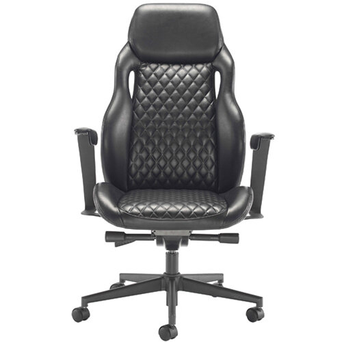 Arista Svelto Leather Look Executive Office Chair Black KF79130 Arista Svelto Leather Look Executive Office Chair Black KF79130