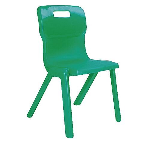 Titan One Piece School Chair Size 5 430mm Green Pack of 10 Titan One Piece School Chair Size 5 430mm Green Pack of 10