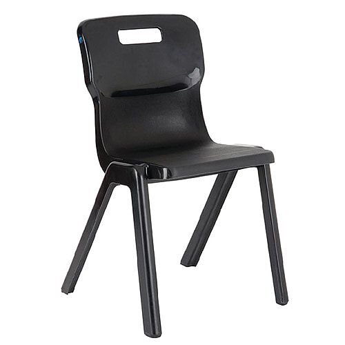 Titan One Piece School Chair Size 5 430mm Charcoal Pack of 10 Titan One Piece School Chair Size 5 430mm Charcoal Pack of 10