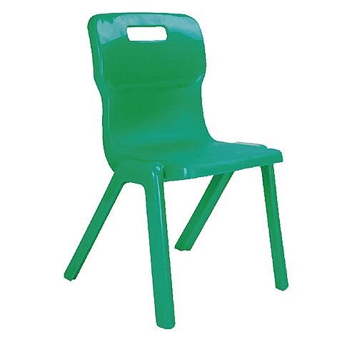 Titan One Piece School Chair Size 3 350mm Green Pack of 10 Titan One Piece School Chair Size 3 350mm Green Pack of 10