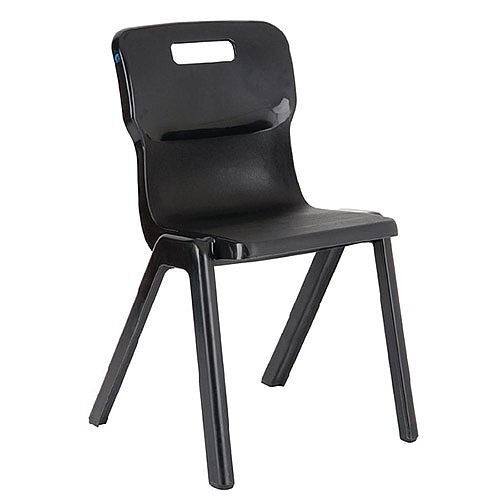 Titan One Piece School Chair Size 3 350mm Charcoal Pack of 10 Titan One Piece School Chair Size 3 350mm Charcoal Pack of 10