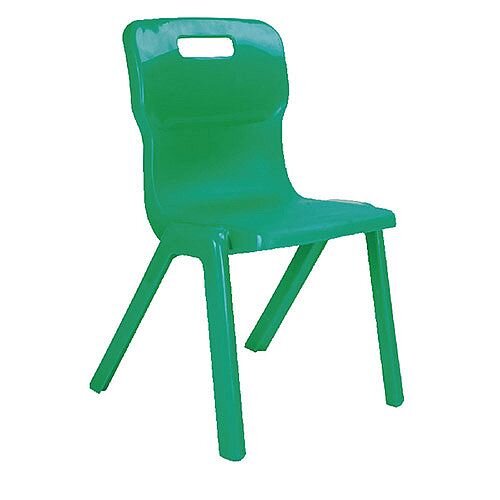 Titan One Piece School Chair Size 5 430mm Green Pack of 30 Titan One Piece School Chair Size 5 430mm Green Pack of 30