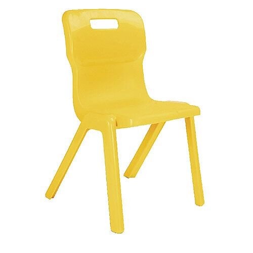 Titan One Piece School Chair Size 2 310mm Yellow Pack of 30 Titan One Piece School Chair Size 2 310mm Yellow Pack of 30