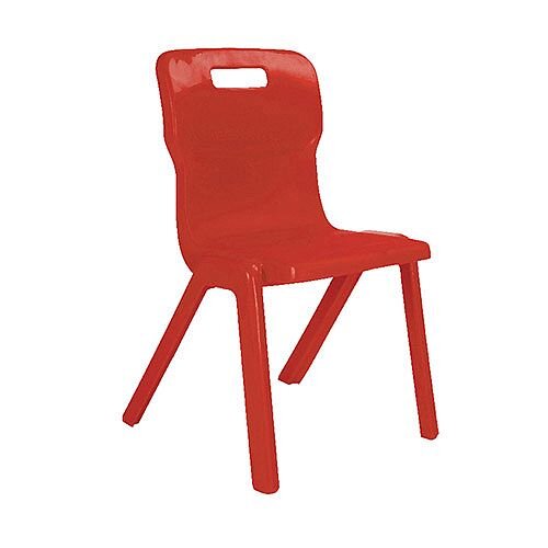 Titan One Piece School Chair Size 4 380mm Red Pack of 30 Titan One Piece School Chair Size 4 380mm Red Pack of 30