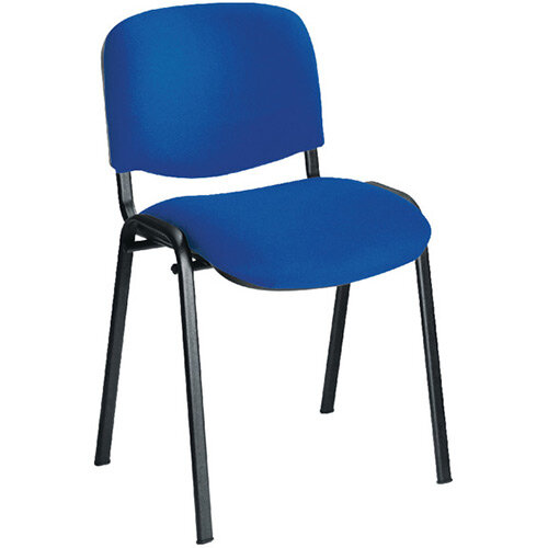 First Ultra Multi Purpose Stacking Chair Blue Fabric &Black Metal Frame KF98504 First Ultra Multi Purpose Stacking Chair Blue Fabric &Black Metal Frame KF98504