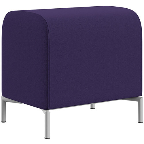 SIGMA MODULAR Soft Seating Pouffe With Standard Metal Legs - Camira BLAZER 100% Wool Fabric SIGMA MODULAR Soft Seating Pouffe With Standard Metal Legs - Camira BLAZER 100% Wool Fabric