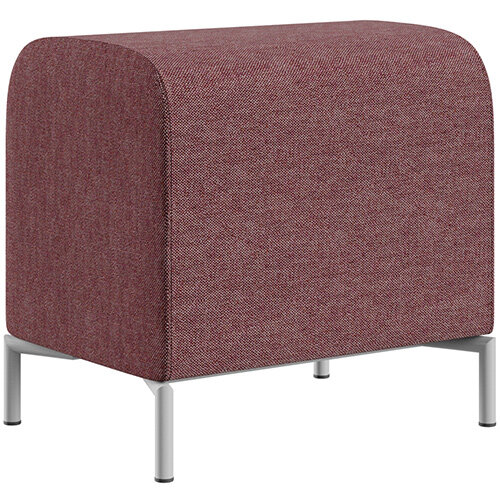 SIGMA MODULAR Soft Seating Pouffe With Standard Metal Legs - RIVET Fabric SIGMA MODULAR Soft Seating Pouffe With Standard Metal Legs - RIVET Fabric