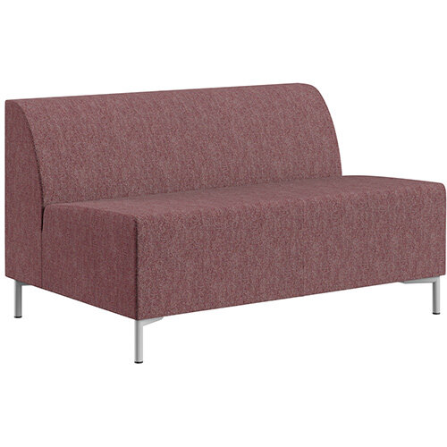 SIGMA MODULAR Soft Seating 2 Seater Unit With Standard Metal Legs - RIVET Fabric SIGMA MODULAR Soft Seating 2 Seater Unit With Standard Metal Legs - RIVET Fabric