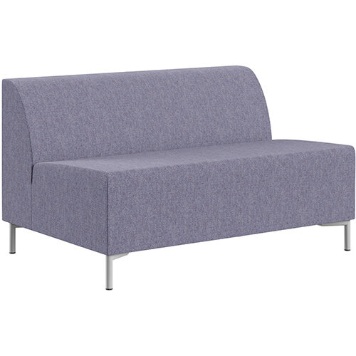 SIGMA MODULAR Soft Seating 2 Seater Unit With Standard Metal Legs - MAIN LINE FLAX Fabric SIGMA MODULAR Soft Seating 2 Seater Unit With Standard Metal Legs - MAIN LINE FLAX Fabric