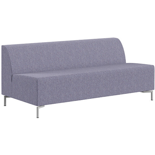 SIGMA MODULAR Soft Seating 3 Seater Unit With Standard Metal Legs - MAIN LINE FLAX Fabric SIGMA MODULAR Soft Seating 3 Seater Unit With Standard Metal Legs - MAIN LINE FLAX Fabric