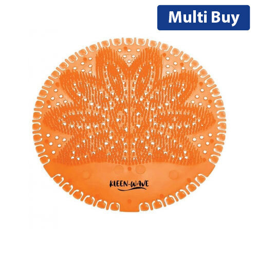 KleenWave Pack of 20 Urinal Screens Mango Orange