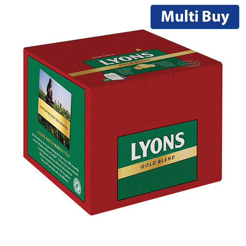Lyons Gold Blend Catering Tea Bags - Pack of 200 536326 -  Rich Flavour