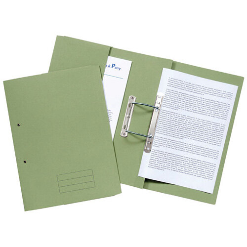 Pocket Spiral Files 285gsm Foolscap Green Pack of 25 TPFM-GRNZ