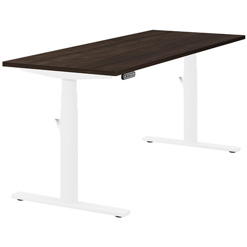 LEAP Electric Height Adjustable Rectangular Sit Stand Desk Plain Top W1800xD700xH620-1270mm Dark Walnut Top White Frame. Prevents &Reduces Muscle &Back Problems, Heart Risks &Increases Brain Activity. LEAP Electric Height Adjustable Rectangular Sit Stand Desk Plain Top W1800xD700xH620-1270mm Dark Walnut Top White Frame. Prevents &Reduces Muscle &Back Problems, Heart Risks &Increases Brain Activity.