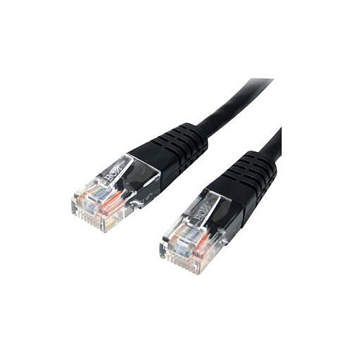 StarTech 10ft Black Molded Cat5e UTP Patch Cable Cat 5e 10 ft 1 x RJ-45 Male 1 x RJ-45 Male Black M45PATCH10BK