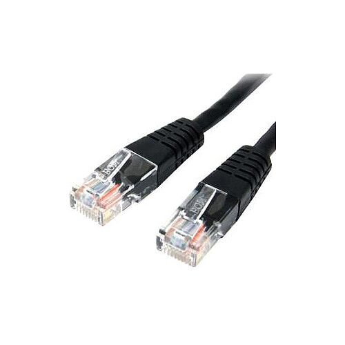 StarTech 15 ft Black Molded Cat5e UTP Patch Cable Cat 5e 15 ft 1 x RJ-45 Male 1 x RJ-45 Male Black M45PATCH15BK StarTech 15 ft Black Molded Cat5e UTP Patch Cable Cat 5e 15 ft 1 x RJ-45 Male 1 x RJ-45 Male Black M45PATCH15BK
