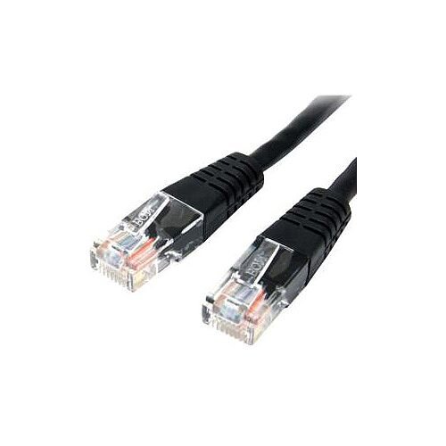 StarTech 15 ft Black Molded Cat5e UTP Patch Cable Cat 5e 15 ft 1 x RJ-45 Male 1 x RJ-45 Male Black M45PATCH15BK