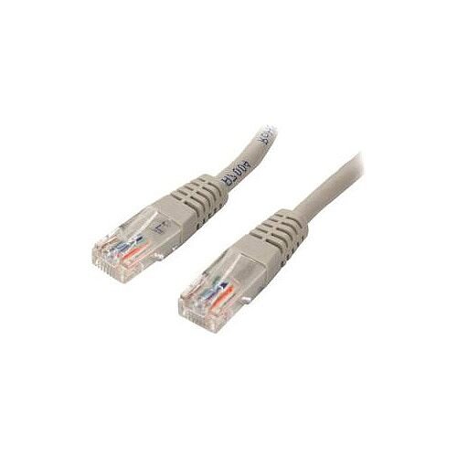 StarTech 3 ft Gray Molded Cat5e UTP Patch Cable Cat 5e 3 ft 1 x RJ-45 Male Network 1 x RJ-45 Male Network Gray M45PATCH3GR