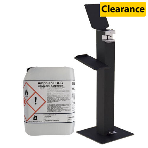 Metal Free-Standing Sanitiser Gel Dispenser