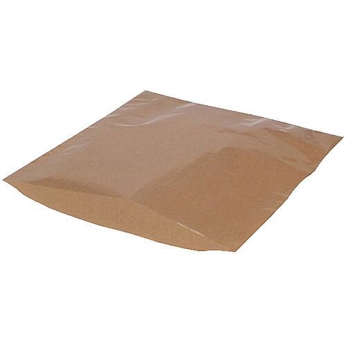 MyCafe Kraft Film Front Bags 215x215mm Brown Pack of 1000 303256