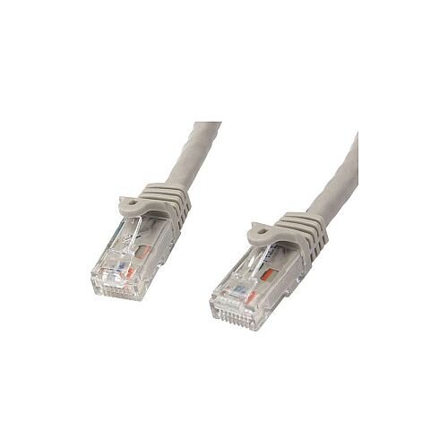 StarTech Cat 6 Network Cable for Network Device 1 m 1 x RJ-45 Male Network 1 x RJ-45 Male Network Patch Cable Gold Plated Connector Grey N6PATC1MGR